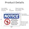 Signmission Admittance With ID Badge Only OSHA Notice Sign, Aluminum, 10in W x 7in L, 2PK OS-2PACK-NS-A-710-L-15207 - alternate 4